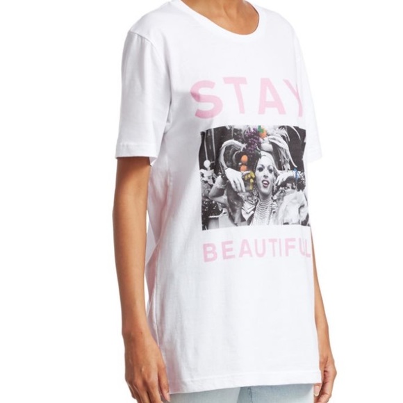 NWT JONATHAN SIMKHAI Stay Beautiful Tee - Picture 2 of 4